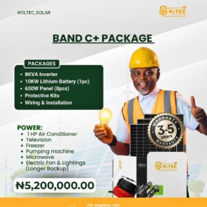 Band C+ Package (8Kva Inverter)