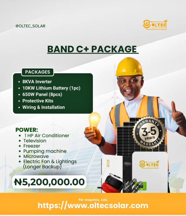Solar Control Band Band C+ Package (8Kva Inverter) - Oltec-Solar